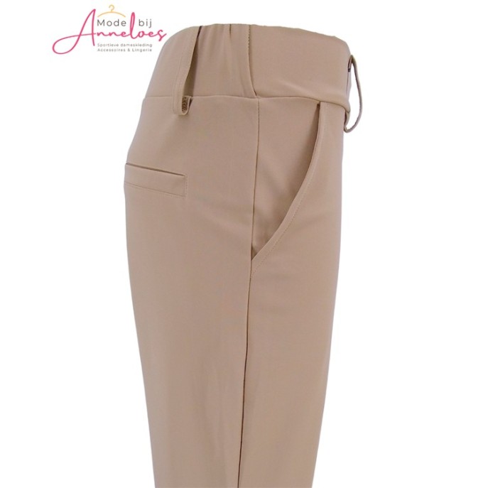 Mi Piace Broek straight bonded travel Latte Mi Piace Broek straight bonded travel Latte